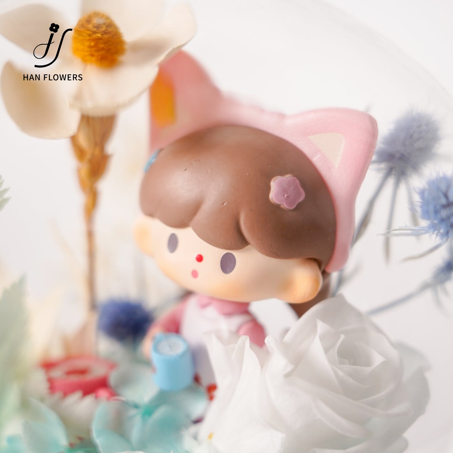 永生花 貓女拉花藍音響