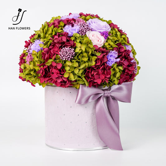 永生花 紫陌凝香抱抱桶