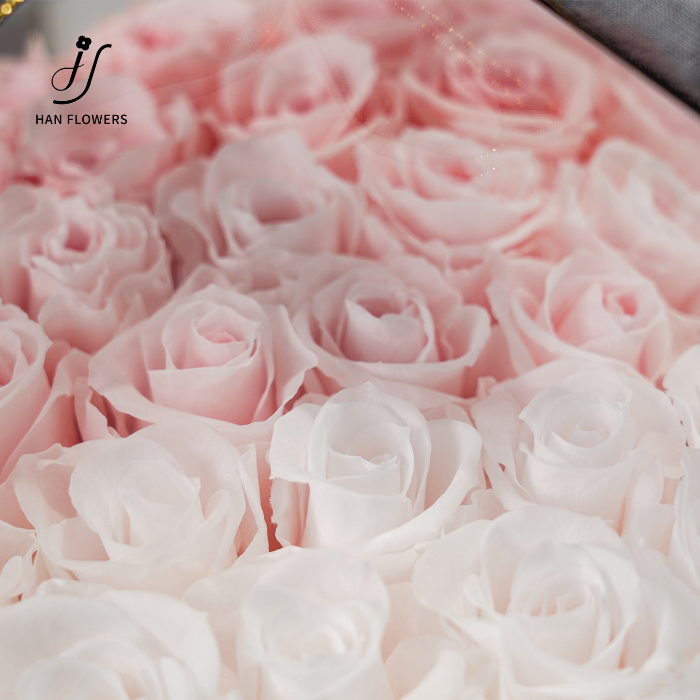 永生花 愛心鏡面花盒