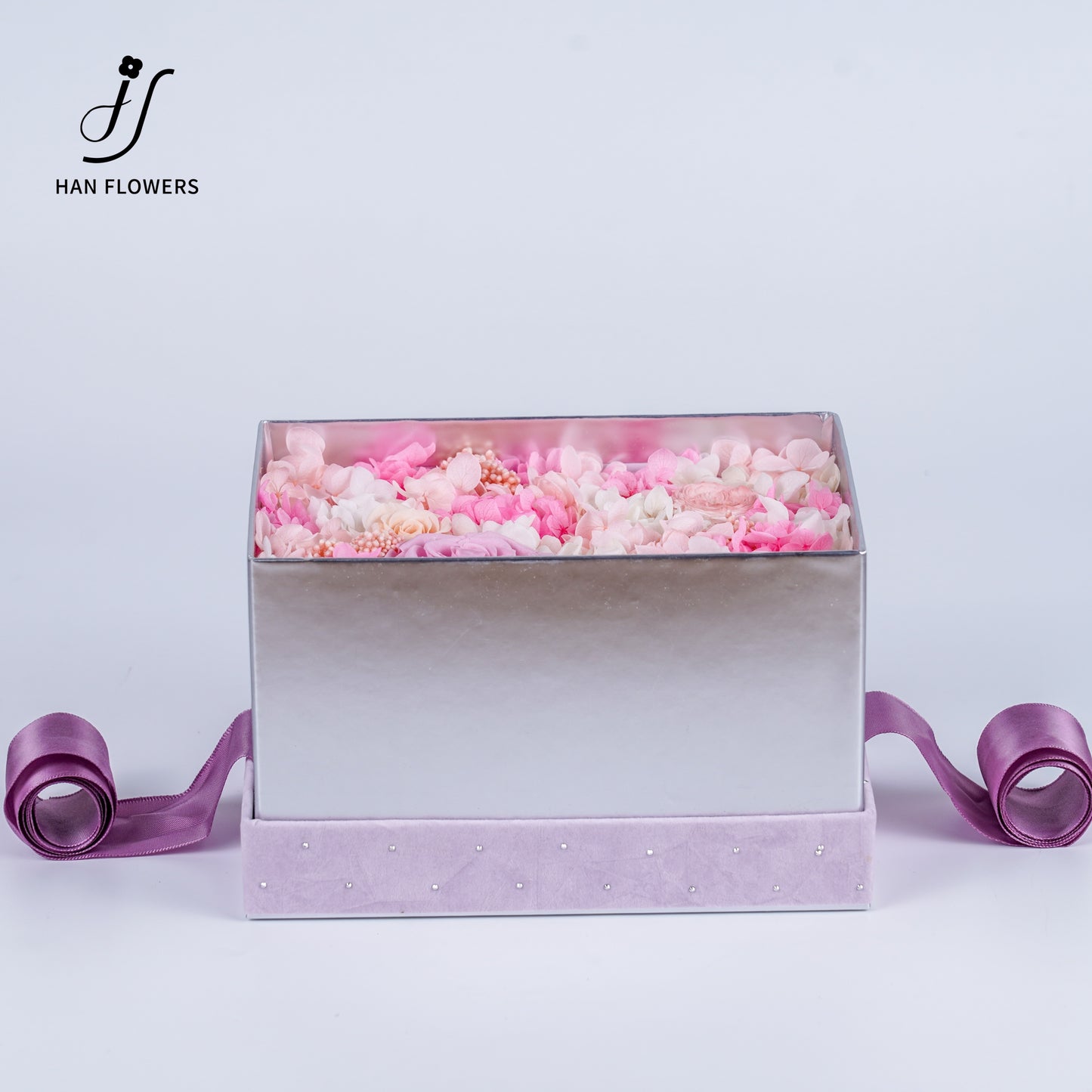 永生花 紫陌凝香花盒