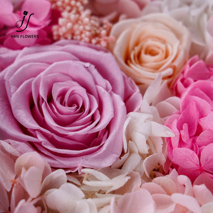 永生花 紫陌凝香花盒