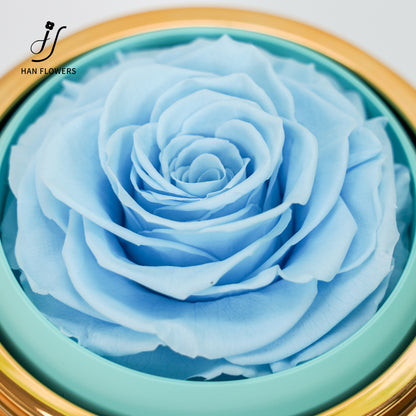 永生花 圓形旋轉首飾盒