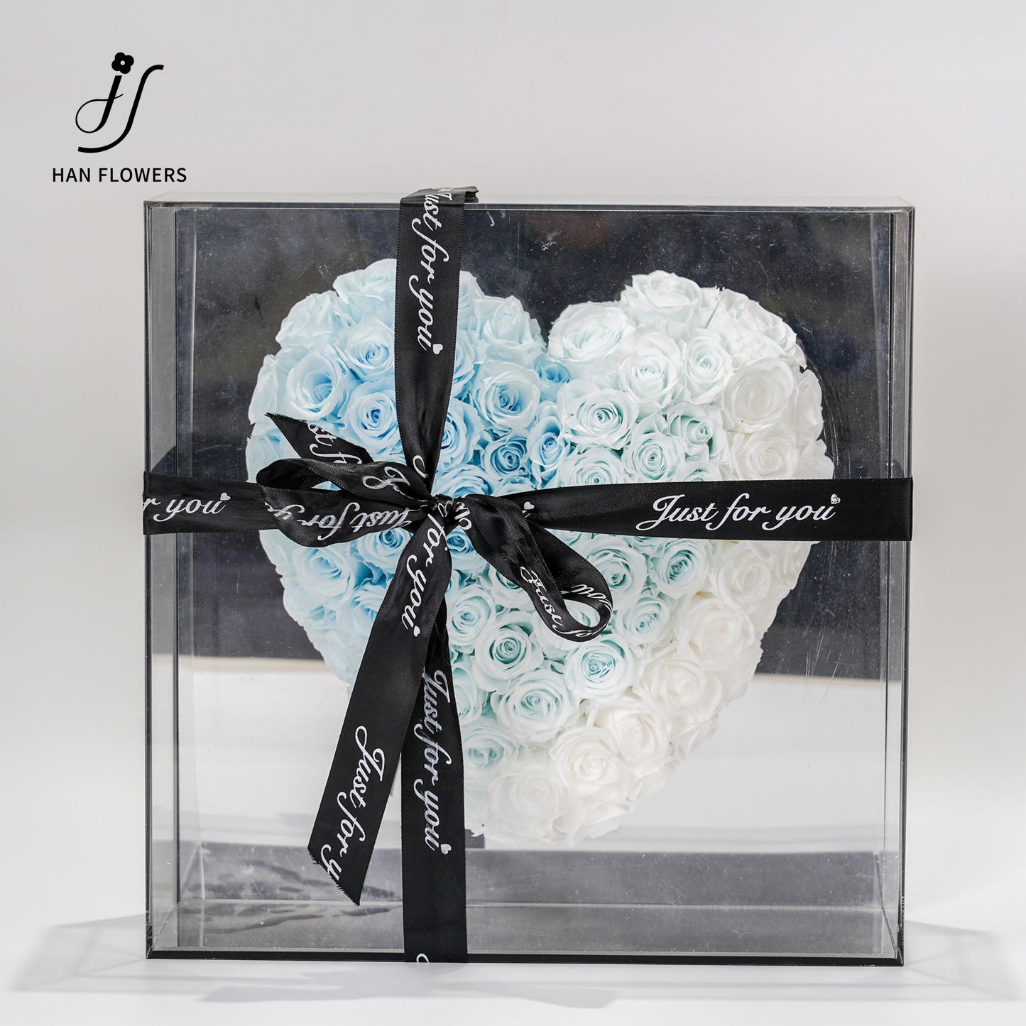 永生花 愛心鏡面花盒