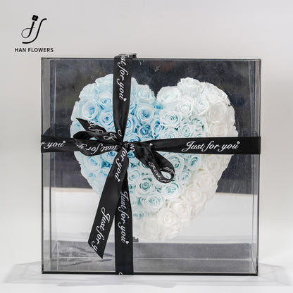 永生花 愛心鏡面花盒