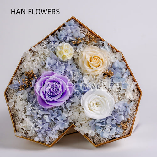 Eternal Love Heat Shaped Flower Box