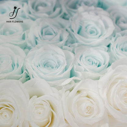 永生花 愛心鏡面花盒