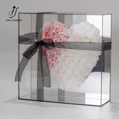 永生花 愛心鏡面花盒