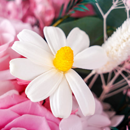 粉紅玫瑰花束 (Pale Petals) | 柔美漸層粉永生花束