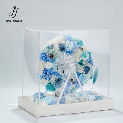 永生花 摩天輪 (The Ferris Wheel of Eternity) | 浪漫粉色旋轉永生花音樂禮盒