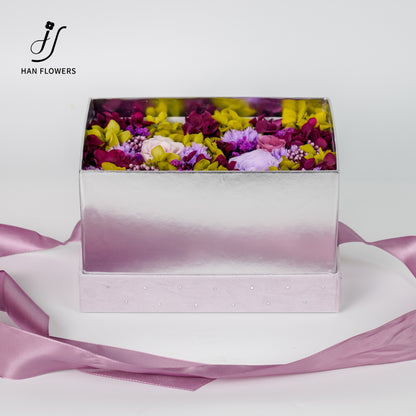 永生花 紫陌凝香花盒