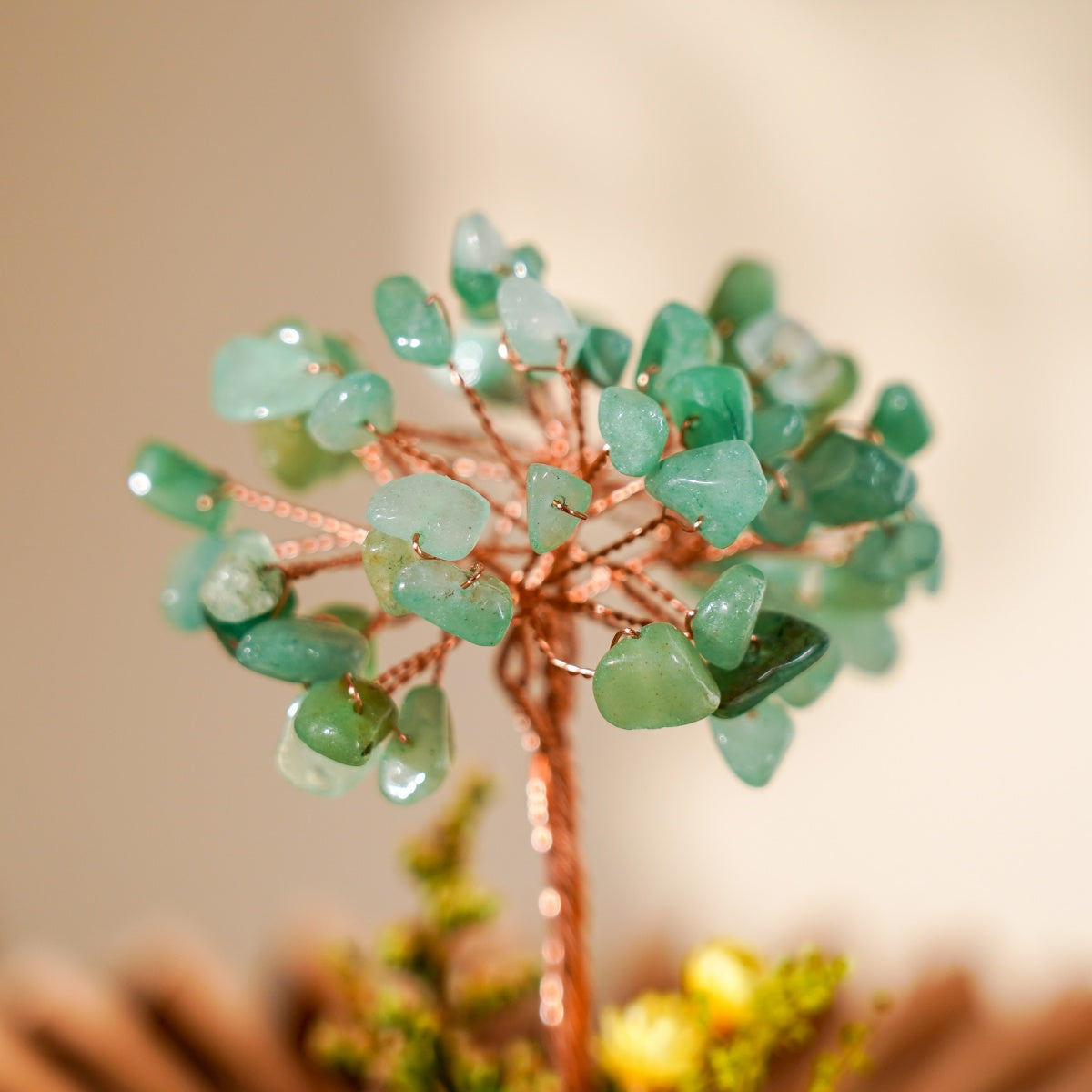 水晶樹永生花玻璃罩系列 (Crystal Tree Preserved Flower Dome Series) | 天然水晶與永生花的恆久祝福