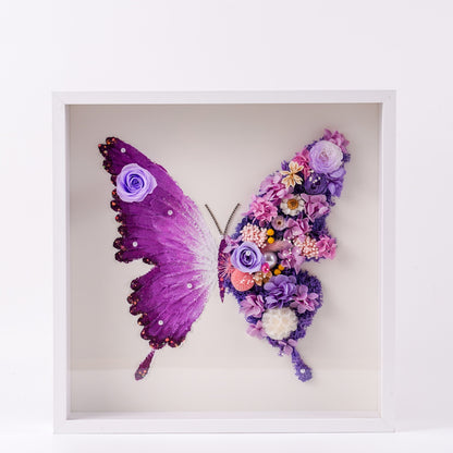 Preserved Flower Butterfly Frame