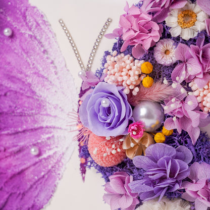 Preserved Flower Butterfly Frame