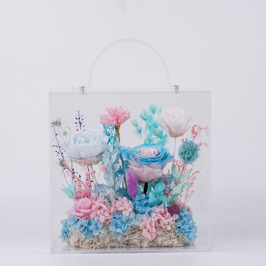 海洋之歌・攜海而行 (Ocean Companion)｜粉藍花園手提花盒