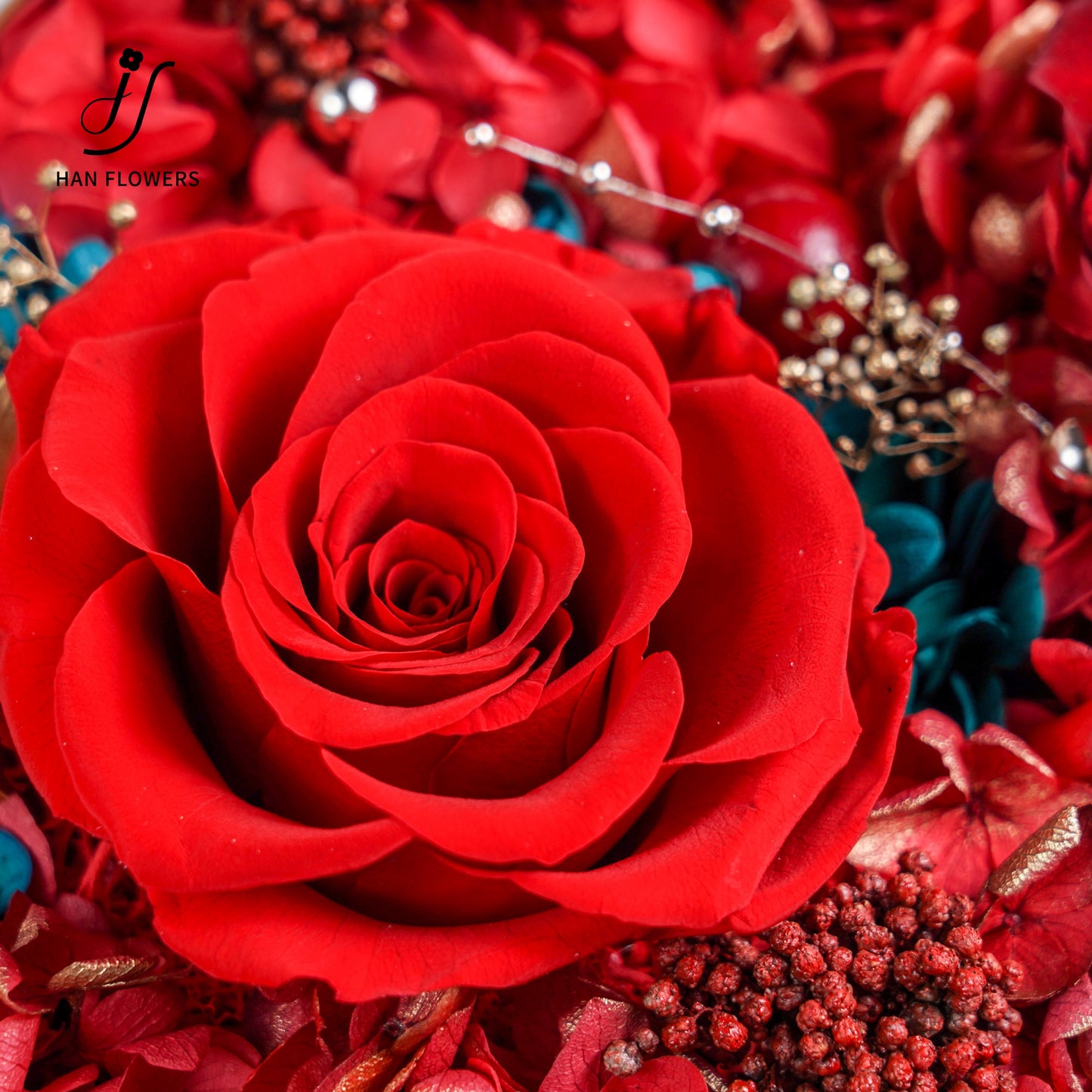 永生花 心形愛心花盒