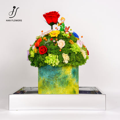 永生花 小王子抱抱桶