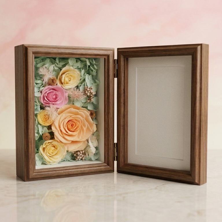 Preserved Flower Workshop | Bloom Box | 對開式雙頁保鮮花相框